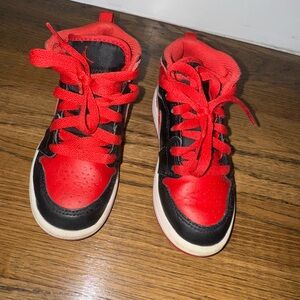 Nike Black and Red Athletic Shoes